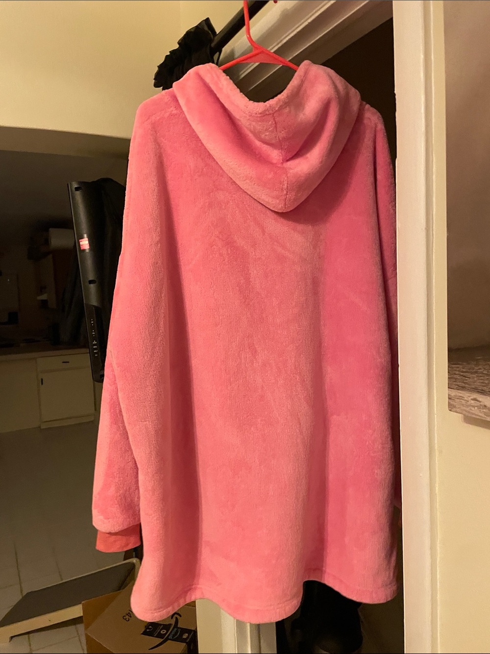 Oversized Pink Plush GOAT Hoodie
